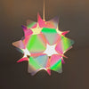Zade pink and blue iridescent lampshade
